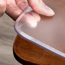 22QR加厚透明实木餐桌垫PVC软玻璃桌布防水防油免洗防烫茶几垫桌