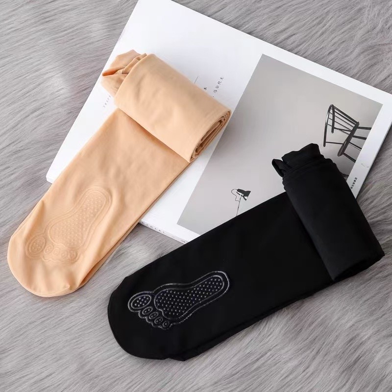 살색 도트 미끄럼 방지 매직 타이즈