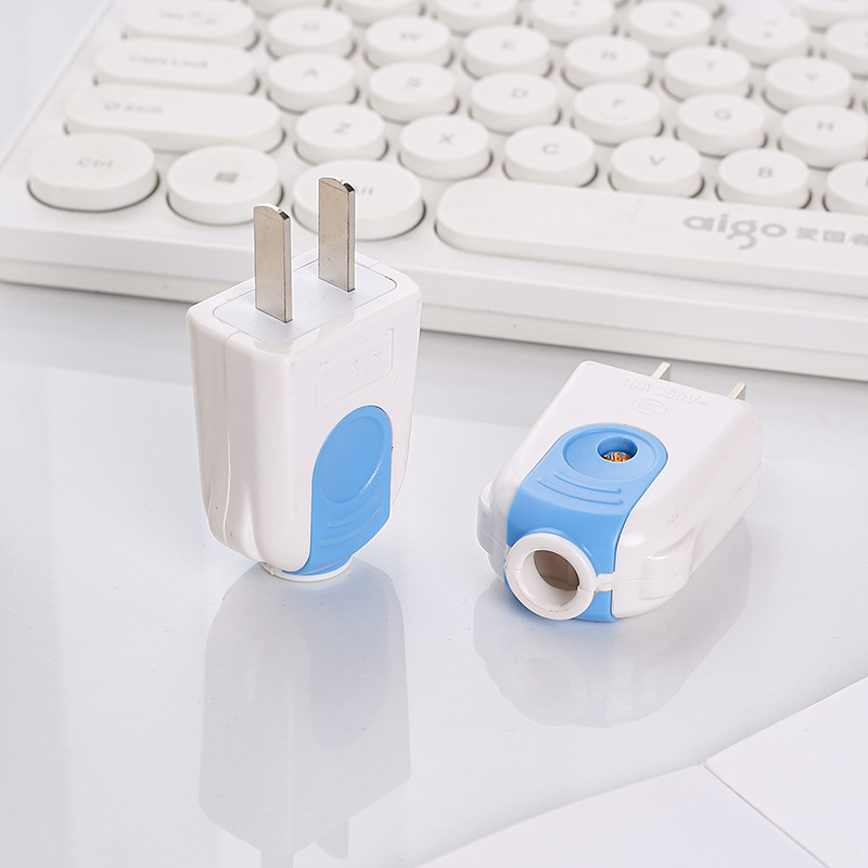 插头厂家供应两脚插头 做工精美防摔二极插头 优质插头批发