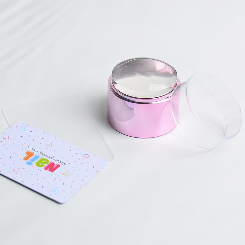 ネイルアートシリコーンスタンプ電気メッキ二層透明スタンプパット接着剤 DIY 印刷ツールスタンプ卸売|undefined