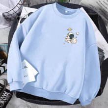 2021秋冬季新款卡通太空人卫衣女韩版宽松长袖学生女上衣