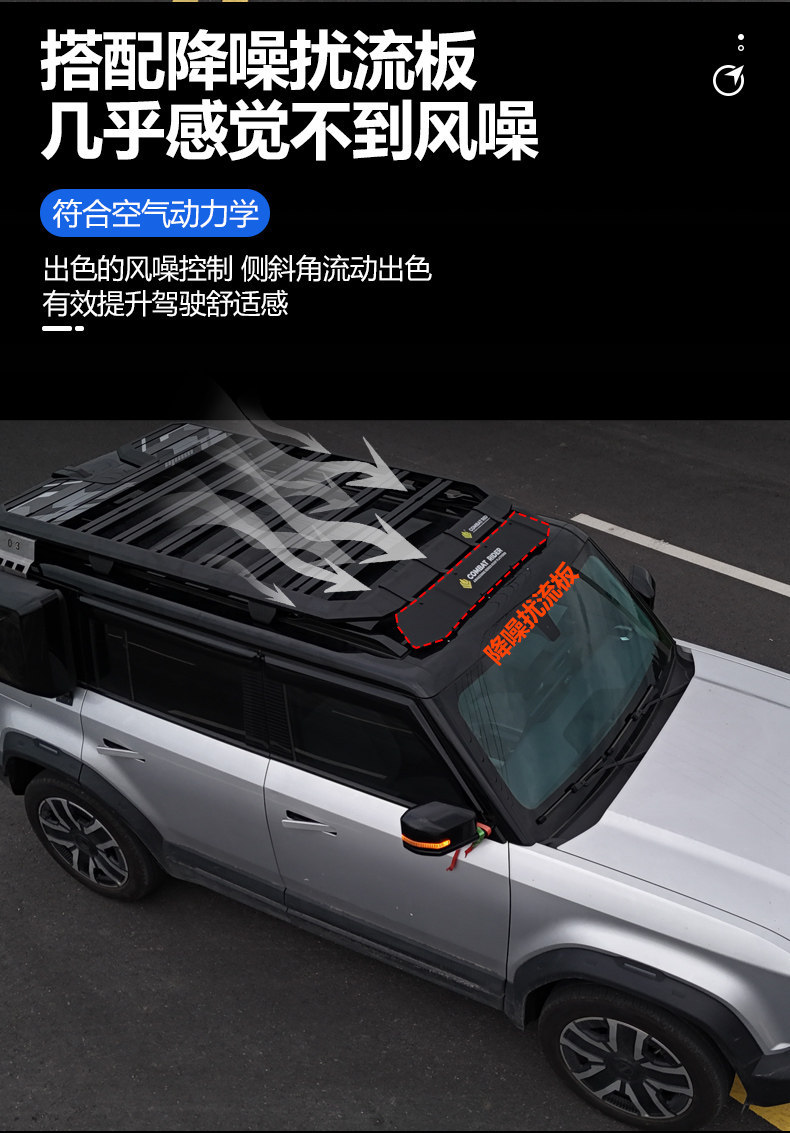 Suitable for Chery Icar03 Outdoor Camping Roof Expansion Explorer Roof Rack Canopy Side Tent Ladder