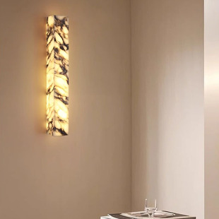 Living Room Wall Lamp Marble Light Luxury Bedroom Background Wall Staircase Corridor Aisle High-End Atmosphere Luxury Wall Lamp
