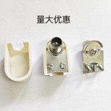 有线电视TV用户直插接头 弯式接线RF公头 闭路电视竹节插头