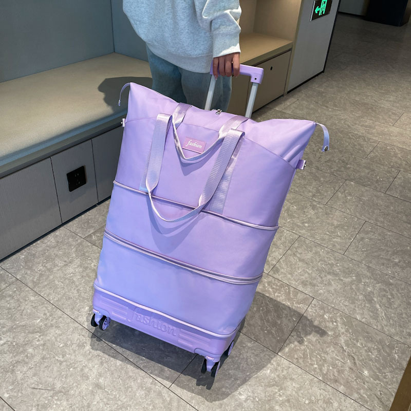 万向轮旅行包超大容量轻便拉杆出差短途收纳袋防水户外扩展行李袋|undefined