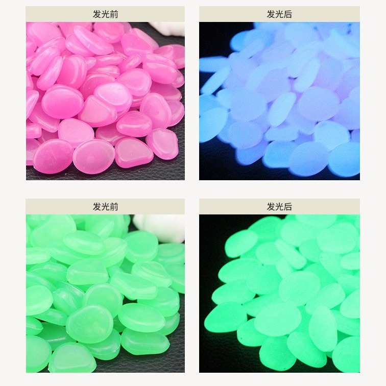 Explosiva villa jardinería en macetas paisajismo guijarros resina de color piedra fluorescente piedra luminosa artificial piedra luminosa