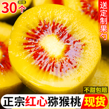 四川红心猕猴桃30枚奇异果礼盒水果新鲜大果当季应季整箱包邮蒲江
