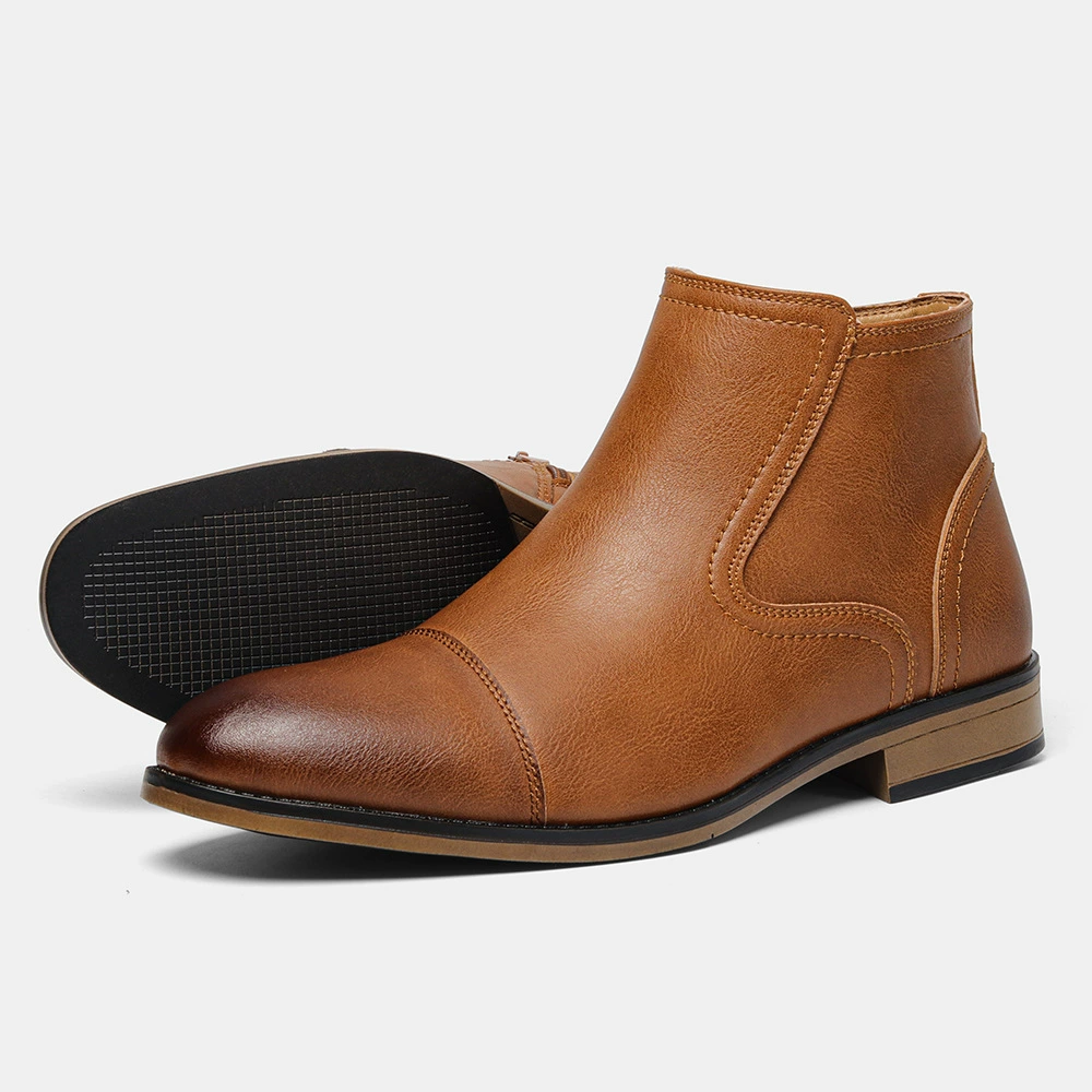 37–50 Leather Boots For Men Fashion Comfortable Ankle Boots