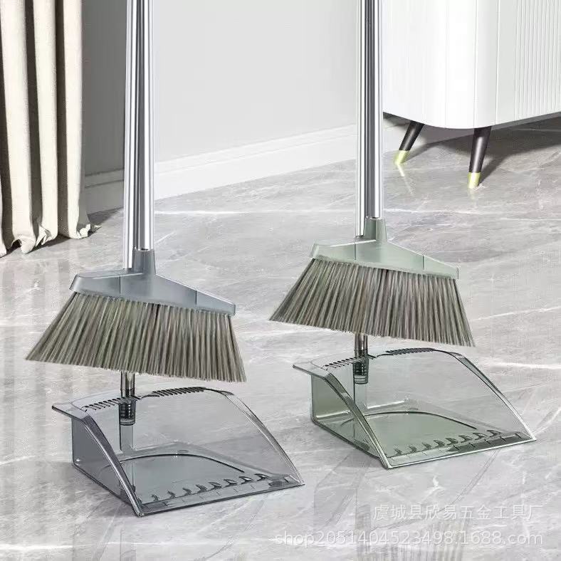 Broom and Dustpan Set Transparent Thickened Two-Piece Household Broom Wholesale Sweeping Broom Dustpan Set Broom and Dustpan Set Transparent Thickened Two-Piece Household Broom Wholesale Sweeping Broom Dustpan Set