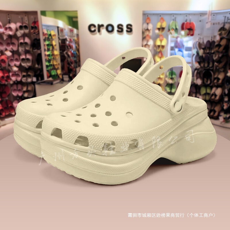 Wholesale of the Same Style of Women's Thick-Soled, Height-Increasing, Non-Slip, Closed-Toe Sandals and Beach Slippers for Old Customers