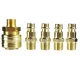 German quick connector 10 piece set 1/4BSP European brass pneumatic connector compressor air pipe connector tool