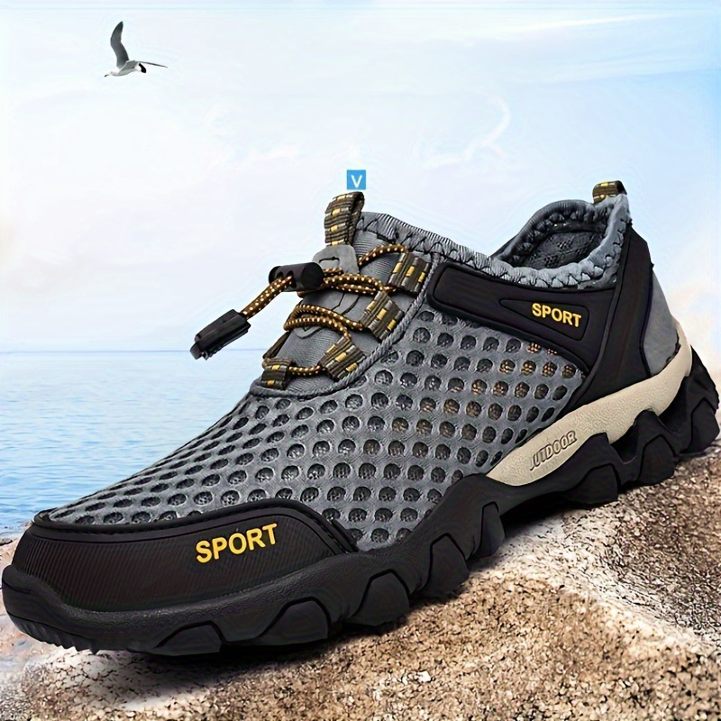 Wading 2025 Mesh Stream Trekking Breathable Hiking Men's Sports Casual Trendy Shoes_voghion.com