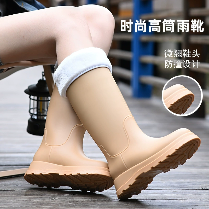Классическая средняя и высокая труба женские сапоги от дождя модные минималистские многоцветные женские сапоги от дождя