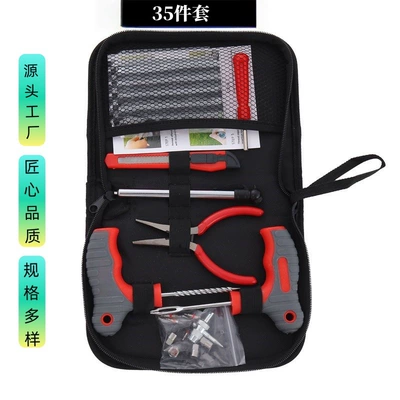 Manufacturer Wholesale 35-Piece Tire Repair Repair kit - 35-piece-emergency-tire-repair-kit