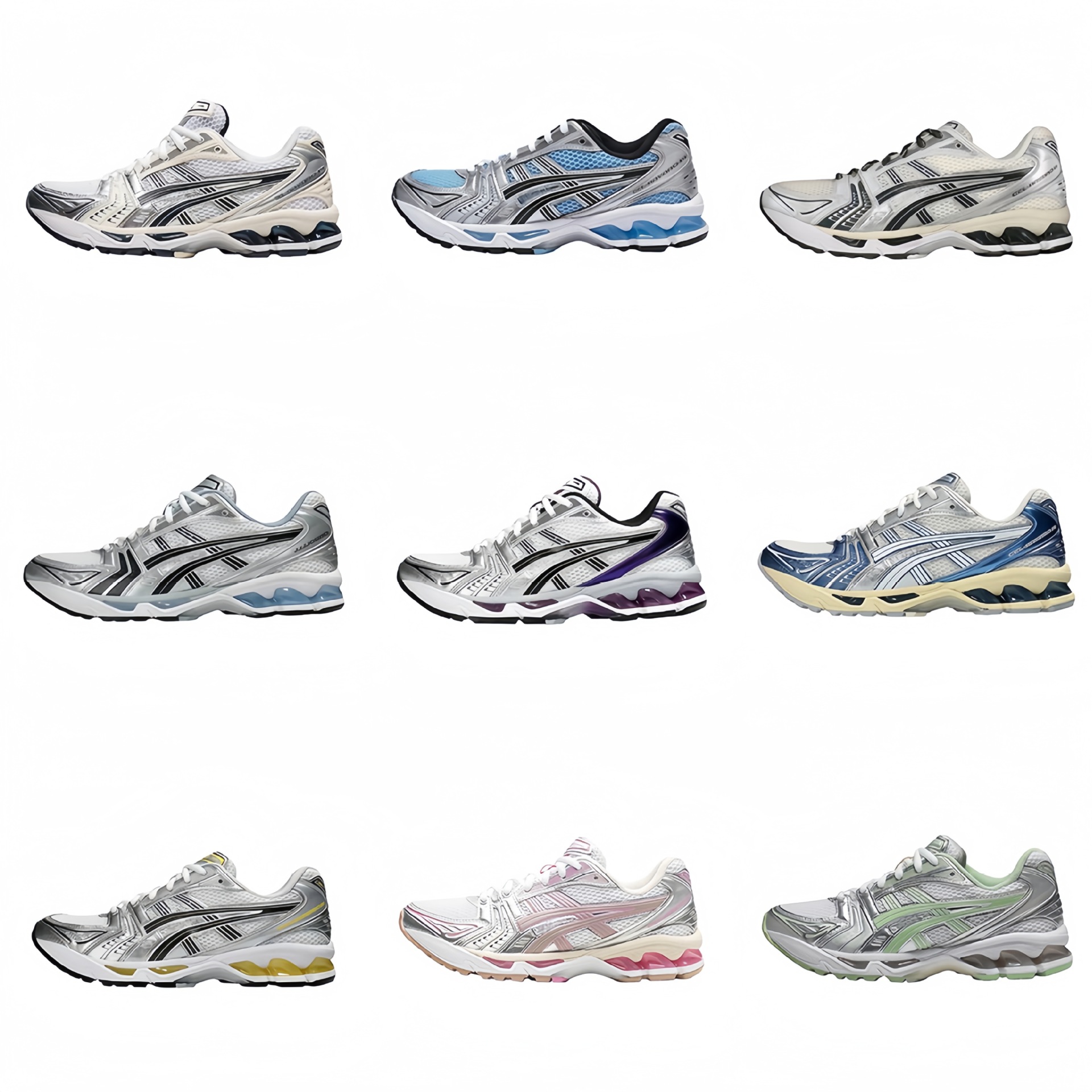 Putian Asics Kayano 14 Mesh Breathable Running Shoes Comfortable Versatile Outdoor Casual Sports Shoes Cross-Border