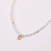 Design necklace from pearl, summer round beads