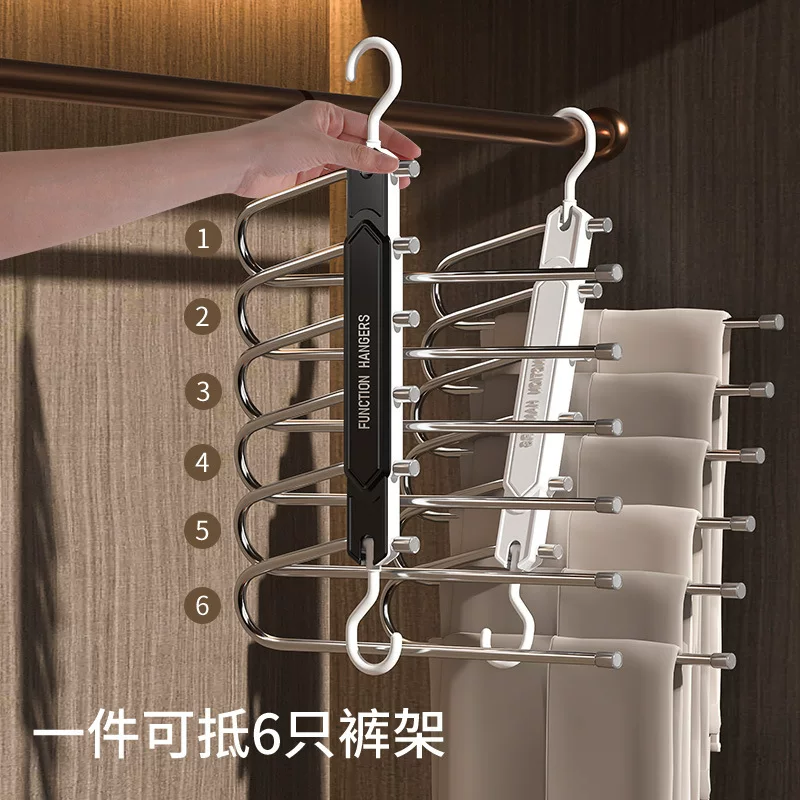 Trousers, universal hanger for home use, storage system