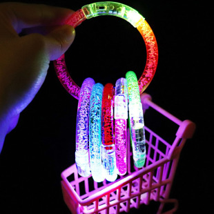 Acrylic luminous bracelet LED colorful bracelet small toy stall sweep yard push small gift flash trinkets