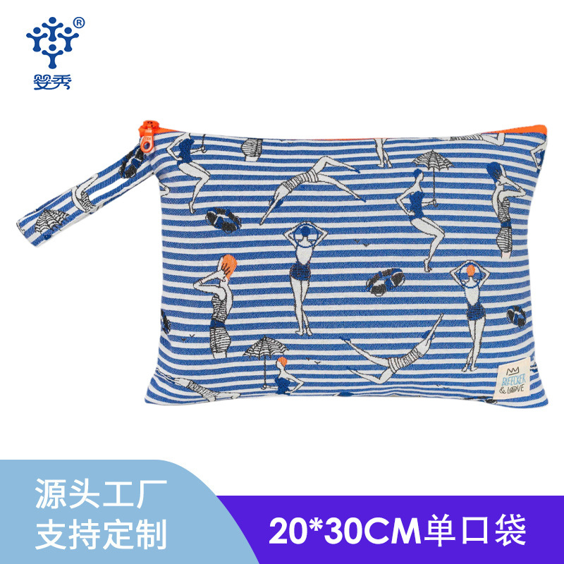 맞춤형 Amazon 20*30cm 휴대용 방수 기저귀 가방 휴대용 다기능 아기 기저귀 가방 보관 가방