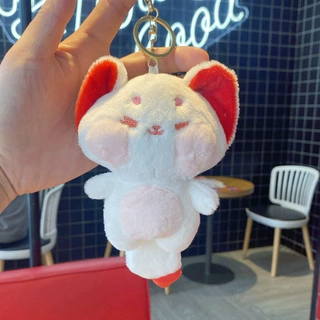 抖音热卖嘟嘟猫咪狐狸小公仔玩具挂件儿童包挂饰爪机娃娃钥匙扣