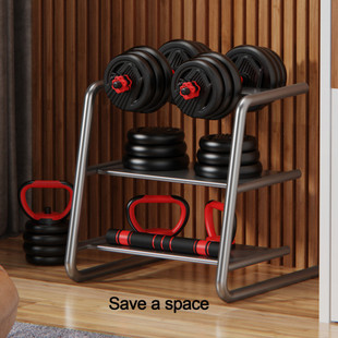 N5A Dumbbell Barbell Kettlebell Men's Combination Set Fitness Home Equipment Rubberized Adjustable Cross-Border Full Weight Dumbbell