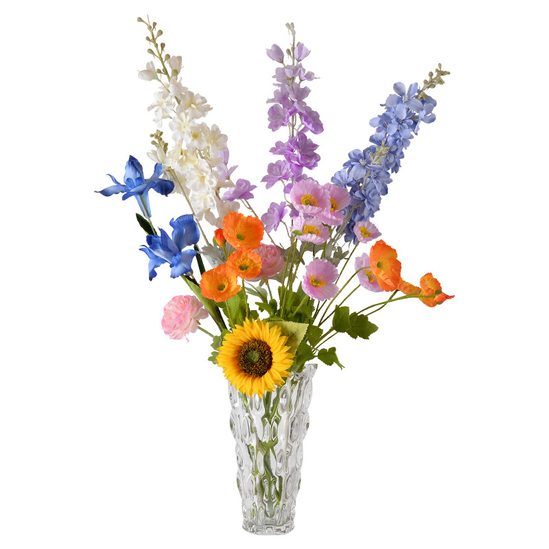 Flores de mano rosa imitación flores imortales ramo de flores regalo de cumpleaños para chicas novia temporada de graduación diseño de fondo