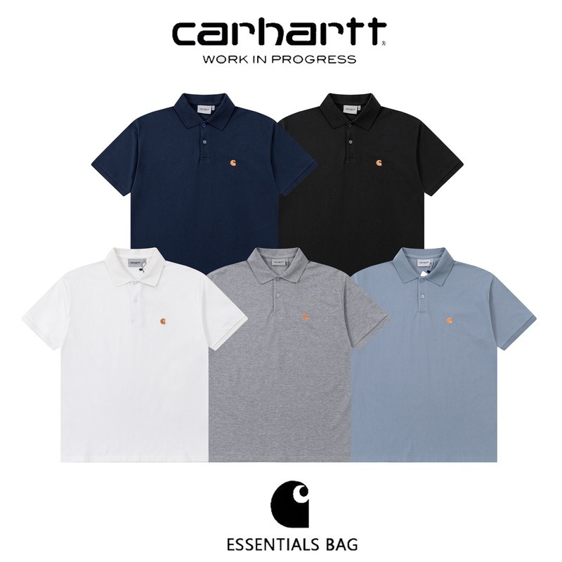 26Ss New Cross-Border Foreign Trade Carhartt Pocket Logo Small Label Pure Cotton Unisex Polo Shirt T-Shirt Short Sleeve Wholesale 26Ss New Cross-Border Foreign Trade Carhartt Pocket Logo Small Label Pure Cotton Unisex Polo Shirt T-Shirt Short Sleeve Wholesale