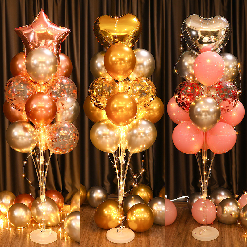 2024 new opening balloon column table floating floor stand wedding wedding supplies decoration venue scene layout