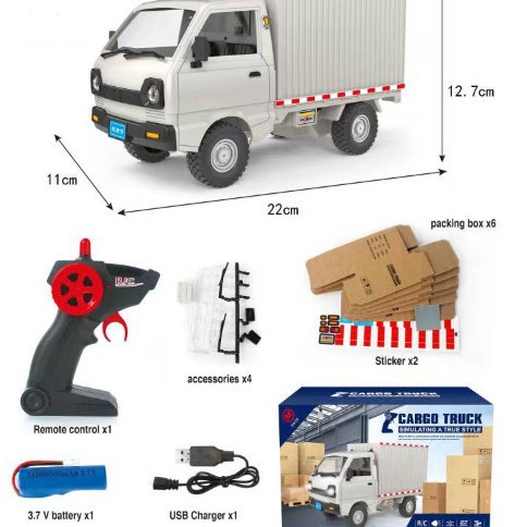 Nueva simulación Wuling Hongguang modelo de camión deriva carga tarjeta inercia niños coche juguete