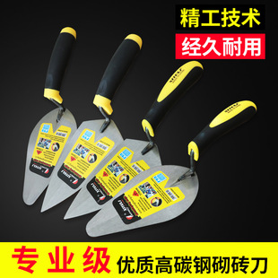 Factory direct smear board round head bricklayer knife bricklayer tool oval trowel pointed bricklayer knife power king