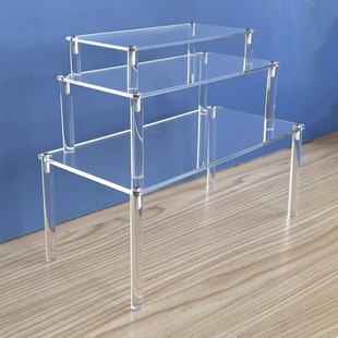 Acrylic Transparent Desktop Display Rack Cabinet U-Shaped Elevated Rack Bag Hand-Made Layered Partition Rack
