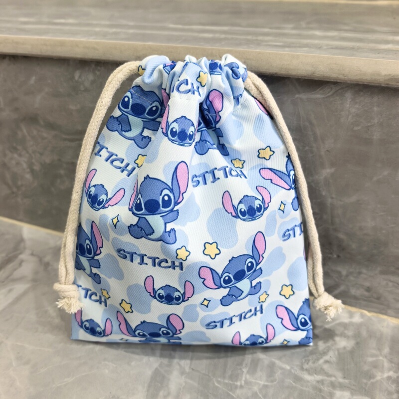 Cute Cartoon Drawstring Pocket for Mobile Phone, Change, Charging Bag, Bluetooth Headset, Wireless Mouse Storage Bag, Drawstring