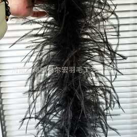 鸵鸟毛条15-20超长丝火鸡绒条 舞台服装演出裙摆装饰辅料工厂直供