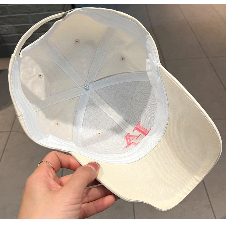 Bestickte Baseballcap Für Damen Und Herren Mit Wellenkrempe_voghion.com