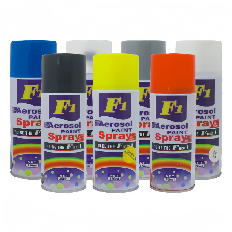 F1 ручной аэрозольной краски самостоятельно распылительной F1Aerosol spray металлической аэрозольной краски матовый черный красный ручной аэрозольной краски
