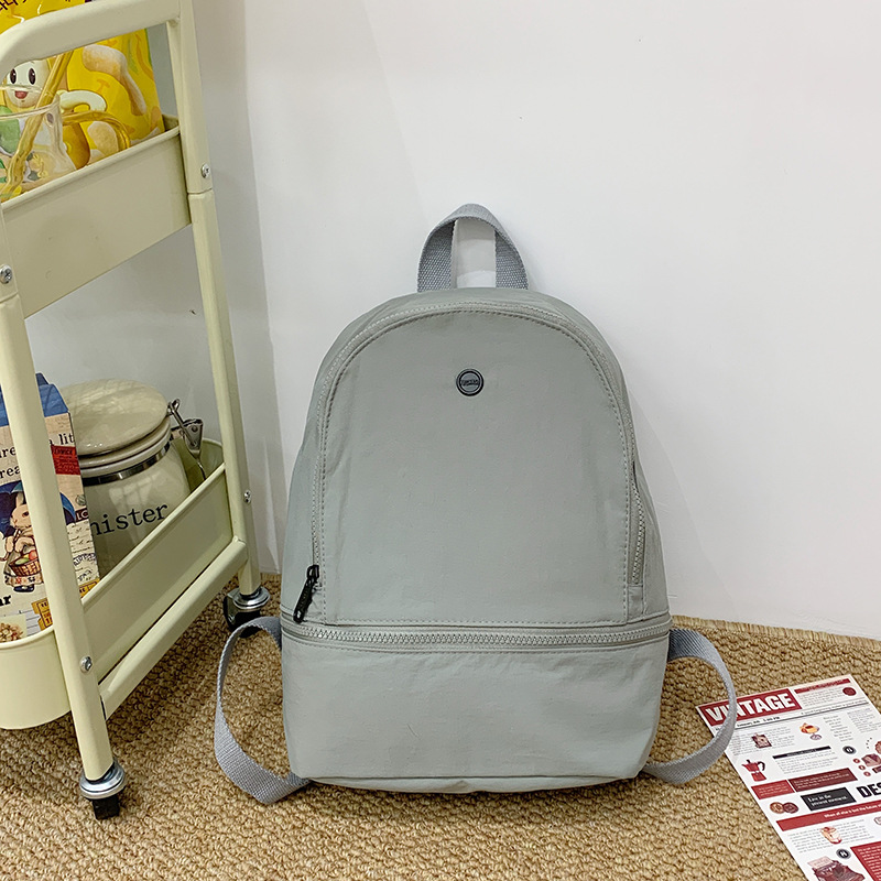 2025 nueva mochila para niños, color sólido simple, mochila de gran capacidad para niños y niñas