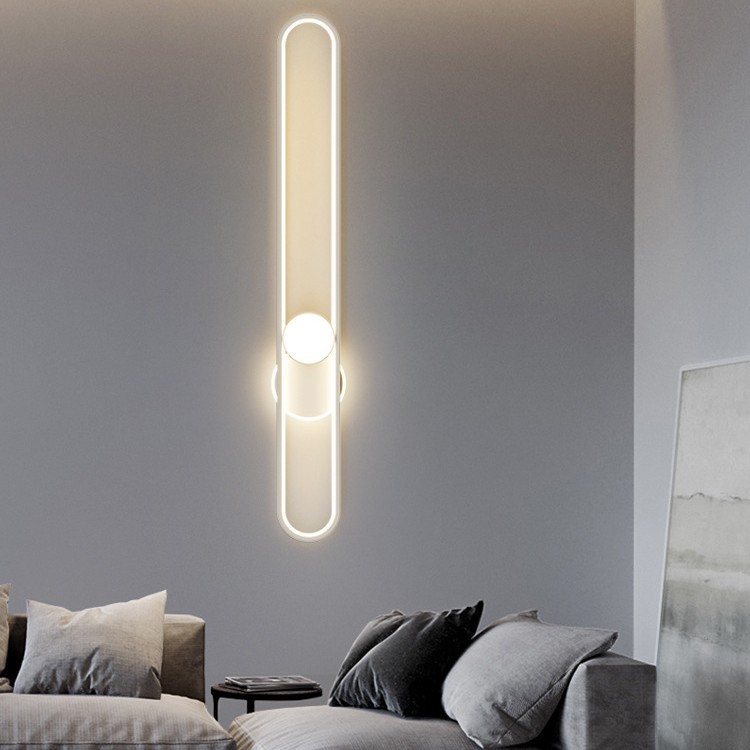 Iluminación de pared larga moderna minimalista y creativa nueva lámpara de pasillo de pasillo atmosférica doméstica lámpara de entrada