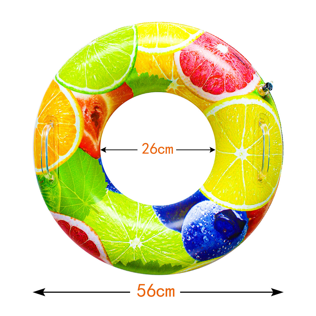 Nuevos productos transfronterizos de impresión para adultos anillo de natación de dibujos animados para niños anillo de frutas engrosado anillo de salvavidas anillo flotante inflable