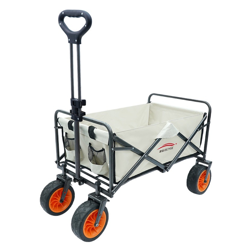 Beiyue Outdoor Camping Cart, Foldable Hand-Pulled Camping Trailer, Pull Rod Grocery Cart, Camping Cart, Off-Road Vehicle
