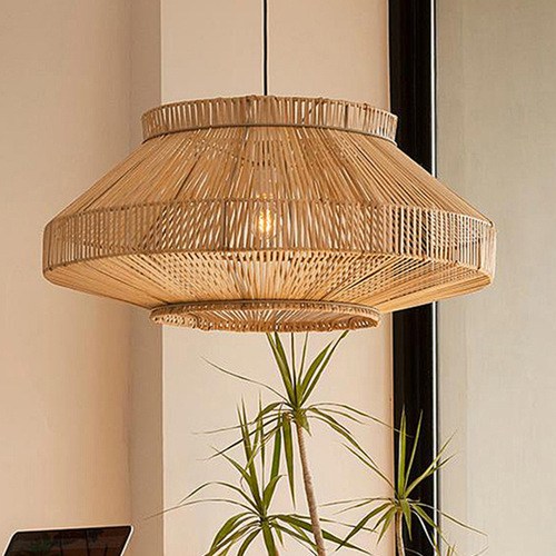 Southeast Asian rattan pendant lights for restaurants and inns, LED bamboo craft dining pendant lights, LED Japanese tea house rattan woven pendant lights