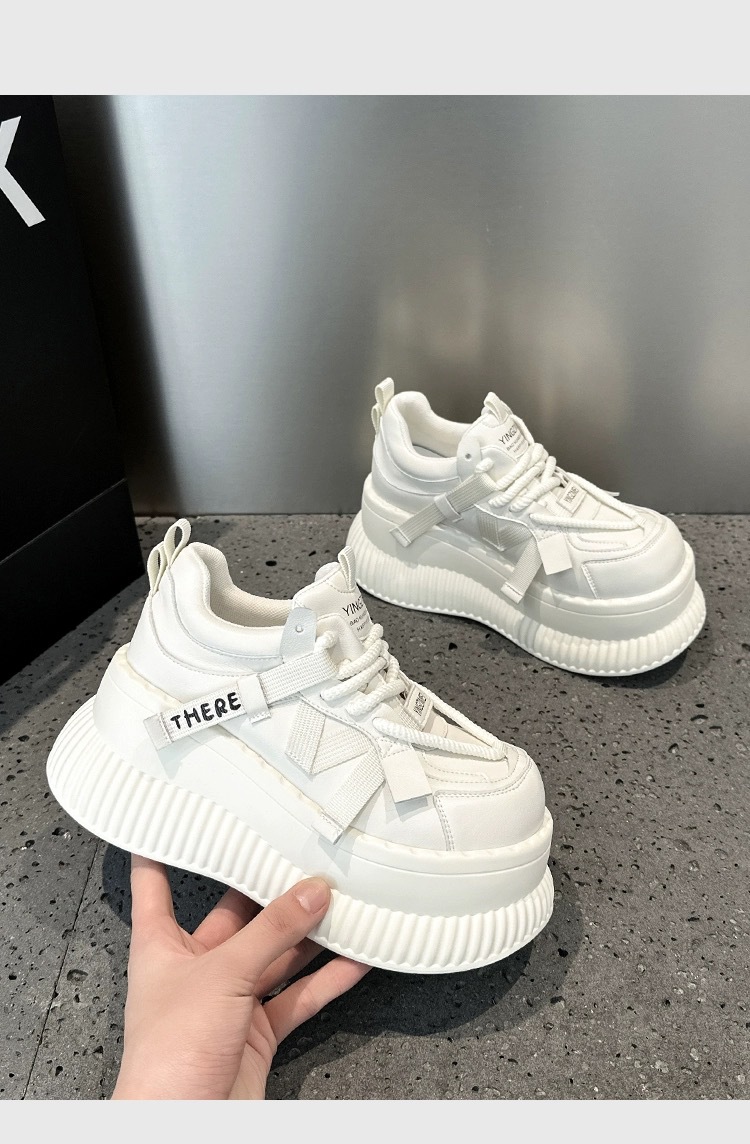 Scarpe basse casual con suola spessa da papà, da donna, versatili, 2024, nuova tendenza moda autunno, modello pan di Spagna, per bambini_voghion.com