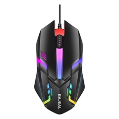 クロスボーダーd 3発光有線USBゲーム発光マウスデスクトップパソコン光電七色マウス