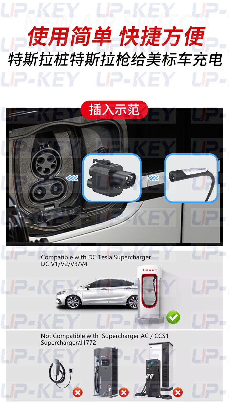 Tesla Adapter Nacs to Ccs1 Adapter for New Energy Vehicle Charging Conversion Tesla