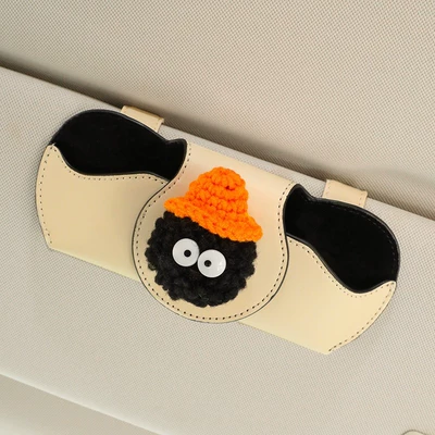 Multifunctional Cute Small Coal Ball Car Glasses Clip/Bill Clip