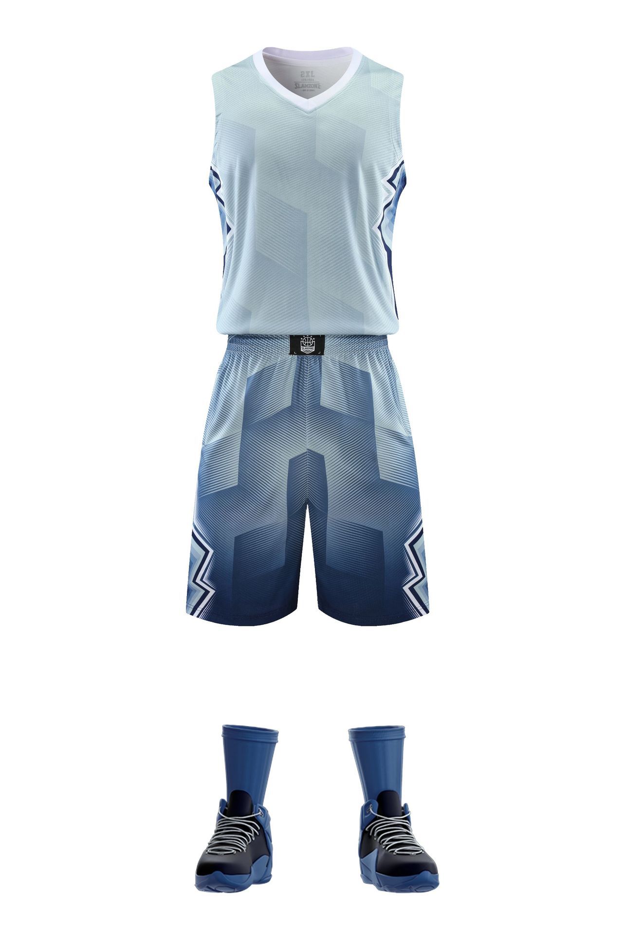 Basketball basketball uniform for training, gradient