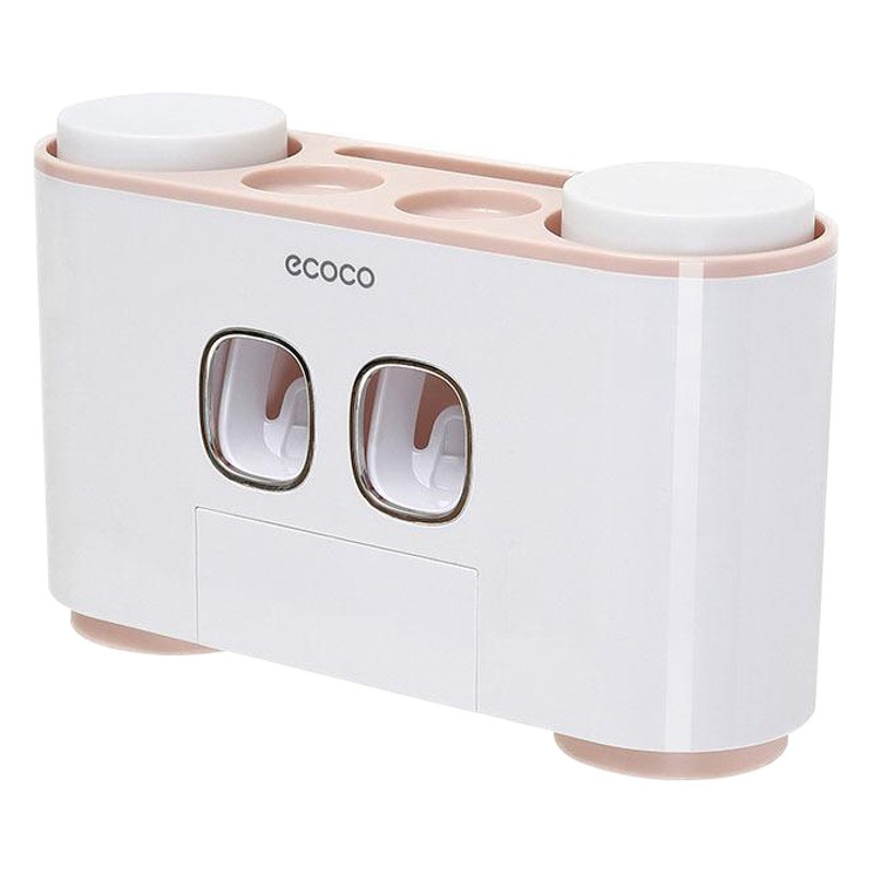 Exprimidor de pasta de dientes sin perforar montado en la pared titular de cepillo de dientes de cuatro tazas baño cepillo de dientes titular de pasta de dientes enjuague bucal traje de la taza