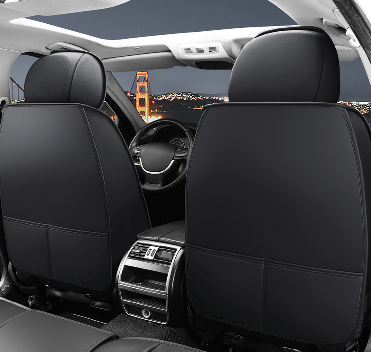Nappa Leather All-Season Car Seat Cushion, Full Surround Leather Car Seat Cover, Wear-Resistant, Durable, Easy to Care for Seat Cushion