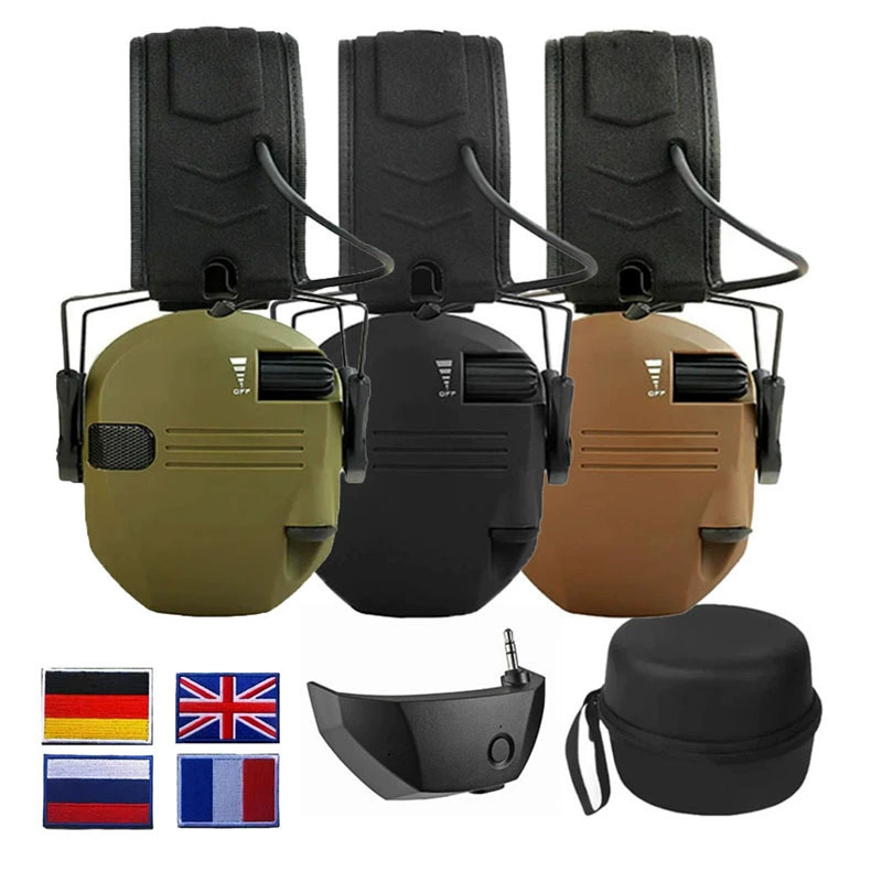 Тактические наушники наушники наушники шумоподавление наушники трансграничные наружные спортивные тактические наушники Amazon горячие продажи