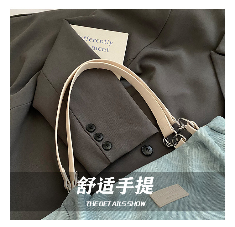 Korean style simple and versatile bag for women, new summer 2025 fashion and niche handbag, large capacity tote bag for commuting undefined