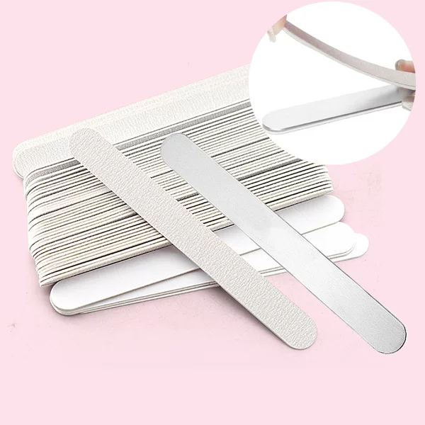 Nail Polishing Sanding Strips, Stainless Steel Core Replacement, Tearable Straight Sanding Discs, Replaceable Sandpaper, Professional Manicure Files